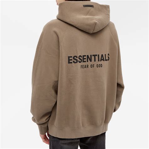 fear of god essentials hoodie size.